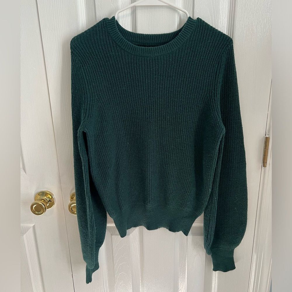 Sonoma‎ Womens Small Green Polyester Knit Long Sleeve Sweater